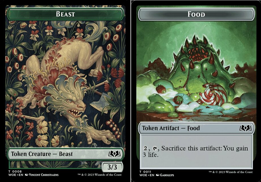 Beast Token // Food Token (011) - Foil